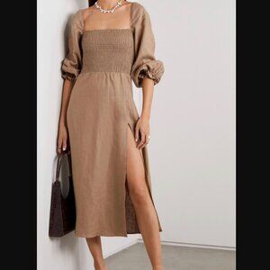 Reformation Gitane pure linen dress XS